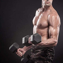 WF Athletic Supply Rubber Coated Hex Dumbbell Set - 5-50LB Dumbbells Only
