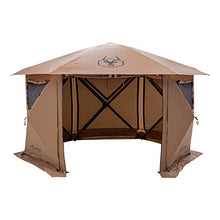Gazelle Tents G6 Cool Top 6-Sided Portable Gazebo Badlands Brown