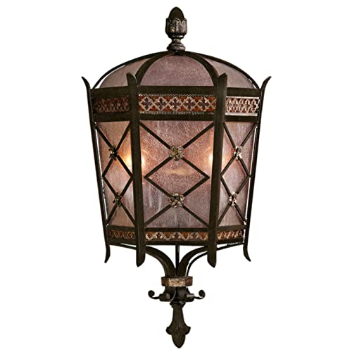 Fine Art Lamps 402781, Chateau Outdoor Wall Pocket Sconce Lighting, 120 Total Watts, Patina