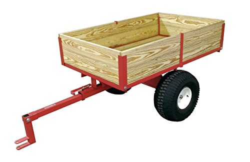 COUNTRY MANUFACTURING Heavy Duty ATV Trailer Model - Utility Dump Cart for Lawn Mower, Garden, and Yard - Small Pull Behind ATV Trailer.