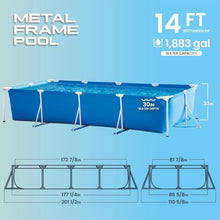 14.75' x 33" Rectangular Frame Swimming Pool
