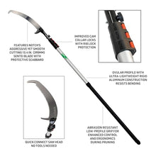 Notch 21' Sentei 4-Section Telescoping Aluminum Polesaw 15.4" (390mm) Hard Chrome-Plated Blade, Abrasion Resistant Low-Profile Grip, Rigid Aluminum Construction (4177-39)