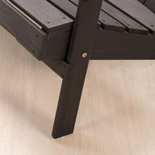 roomfitters Outdoor Loveseat Bench, Weather-Resistant Wood Seating for Relaxed Patio and Garden Lounging, Dark Grey