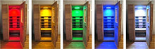 Round Sauna LED Color Therapy | LED Sauna Chromotherapy | infraed Sauna Color Therapy | LED Lighting with 80 Colors Change