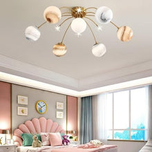 XIEICS Dimmable Modern Flush Mount Ceiling Lights, Nordic Creative Children's Room Close to Ceiling Lights for Boys Baby Room Nursery Dining Room Bedroom Living Room