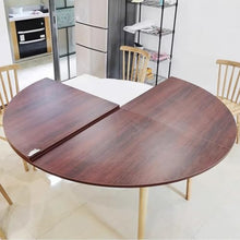 Innovz Red Wood Grain Round Tabletop Only, Four-fold Table Top for Party Kitchen Dinner, Décor Catering Desk Top 120~220 Cm, Large Banquet Table Without Legs(190cm(75inch))