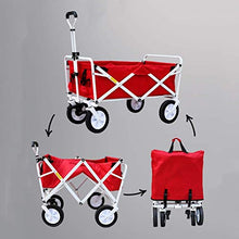 Folding Garden Trolley Cart Heavy Duty Wagon Multi-Function Shopping Cart Static Load: 150kg