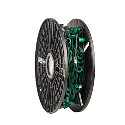 Novelty Lights 250 Foot C9 Outdoor Magnetic Christmas Stringer Green