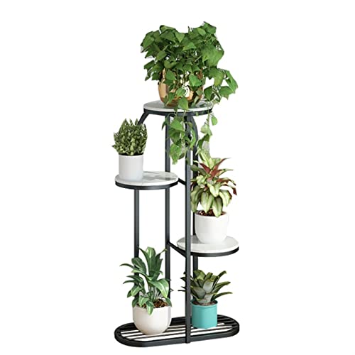 RWGOVLU Flower Stand Metal Plant Rack for Indoor Plants, 3-Tier Plant Rack for Corner Plant Rack, Decorative Garden Patio Multi Plant Rack Plant Stand