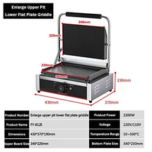 Electric Countertop Griddle Grill Stainless Steel Flat Griddle Hotplate Bbq Kitchen Grill Adjustable Temp Control Restaurant Grill for Camping Outdoor Tailgating Kitchen Home Barbecue,812e