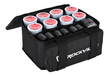 Rockville 8 Pack MINI Halo White Rechargeable DJ Wash Lights, RGBWA+UV