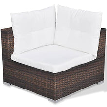 QINXIXINAIXI Garden Furniture Set Brown Acacia Wood 9 Piece Foldable Seating Sets Patio Poolside Modern Outdoor