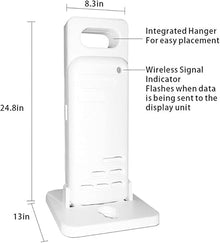Indoor Outdoor Digital Weather Station Records ℃ ℉ Temperature Meter Humidity Monitor Weather Clock Hygrometer
