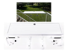 Deck Rail Table | Fits Patio or Deck Railing As A Dining Table, Side Table or Bar top | Aluminum With Simple Attaching Bracket System (White)