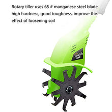 20V Cordless Electric Tiller Rotavator, Handheld with 4000Mah Lithium Battery and Charger, Portable Cultivator for Gardens with Adjustable Handle, for Vegetable Plots, Lawn, Garden
