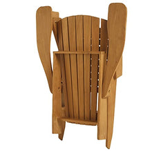 Arb Teak & Specialties Teak Folding Lounge Adirondack Chair Natural