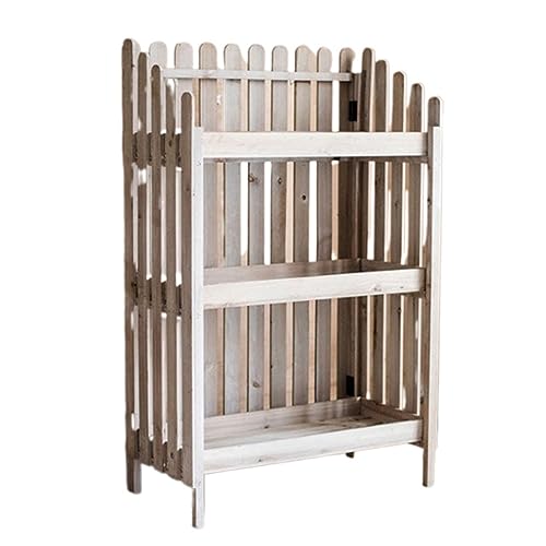 Cedar Wood Plant Stand Outdoor Multifunctional Plant Shelf Wood Modern Tiered Plant Stand Retro Flower Stand Small Space Corner Display Rack For Indoor Plants Patio Window Flower Ladder Frame
