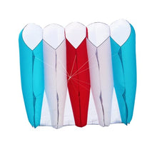 Yingfeida Giant Soft Inflatable Pilot Kite 5-Hole Large Tractor Lifter Blue White