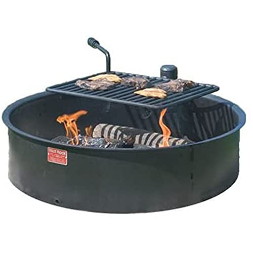 Pilot Rock Fire Pit Ring & Grate - Heavy Duty - 30 in, 3-Pack - Alloy Steel
