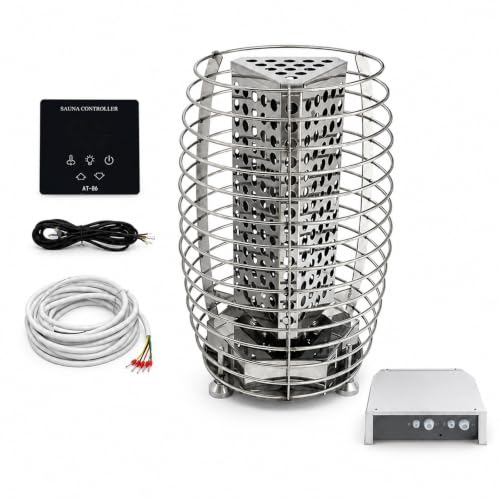 Electric Sauna Stove, Stone Tower for Indoor Home Saunas, 3kW 12kW