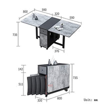 Extend Folding Table Household Multi-Function Retractable Rectangular Dining Table Used for Indoor Outdoor Garden Patio Pub BBQ (Black 150 80 74cm)