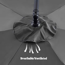 GAZOGJ Replacement Canopy for Offset Umbrella Uvresistant Awning Fabric Tearresistant Patio Umbrella Cover Outdoor Shade Canopy Red Suitable for Garden Beach and Patio.,Gris-6ribs 6.5ft/2M