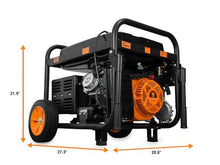 WEN 11,000-Watt 120V/240V Dual Fuel Portable Generator with Wheel Kit and Electric Start (DF1100T)