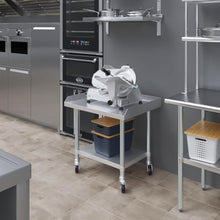 Stainless Steel Rolling Equipment Grill Table Stand | 30" x 30" Work Table