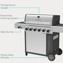 Char-Broil 463286125 Performance Series FlavorMax 6-Burner Gas Grill - Stainless