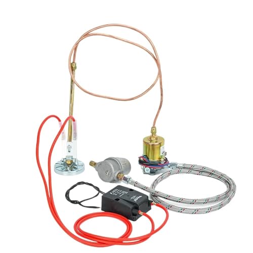 OETIBUFA ​​Complete Diesel Burner Ignition System: High Voltage, Igniter, Flame stabilizer,Electromagnetic Pump for Heavy Oil(A Set Diesel 5.0GPH)