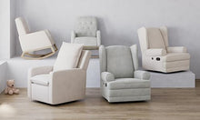 Storkcraft Serenity Wingback Glider Reclining Nursery Chair Ivory Boucle