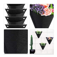 BBYYDS 10pcs Vertical Pared Outdoor Garden Florarium Planter Wall Mount Pots Grow Bag Home Decor
