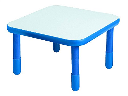 Children's Factory Angeles Baseline 30 Inch Square Table Toddler Furniture Blue