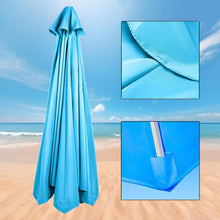 GAZOGJ Replacement Canopy for Offset Umbrella Uvresistant Awning Fabric Tearresistant Patio Umbrella Cover Outdoor Shade Canopy Red Suitable for Garden Beach and Patio.,Royal Blue-8ribs 9ft/2.7M