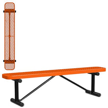 Leisure Craft 6 ft Backless Outdoor Bench, Heavy Duty, Made in USA