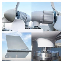JCKJEDAT 5KW 6KW Wind Turbine Generator Power Kit Horizontal Wind Turbine Windmill for Solar Hybrid System Industrial Energy(Wind Turbine Only,96V_6000W)