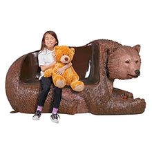 Design Toscano Brawny Grizzly Bear Bench Sculpture Black