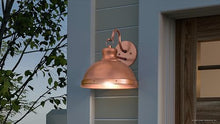 Urban Ambiance Luxury Modern Farmhouse Wall Sconce, Large Size: 14.00''H x 15.00''W, with Luxe-Industrial Style Elements, Rustic Copper Finish, UQL1711, Clemson Collection