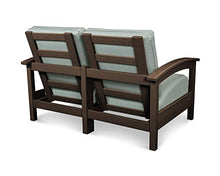 Polywood TXC47VL-5413 Deep Seating Loveseat, Vintage Lantern/Spa