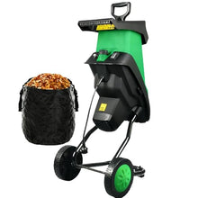 Sushangmao 2400w Electric Wood Chipper,Garden Shredderand,with 50l Collection Bag and 2 Sets of Manganese Steel Blades,Crush Up to 1.57 Inches,Anti-Jam Design,for Garden Debris and Branches