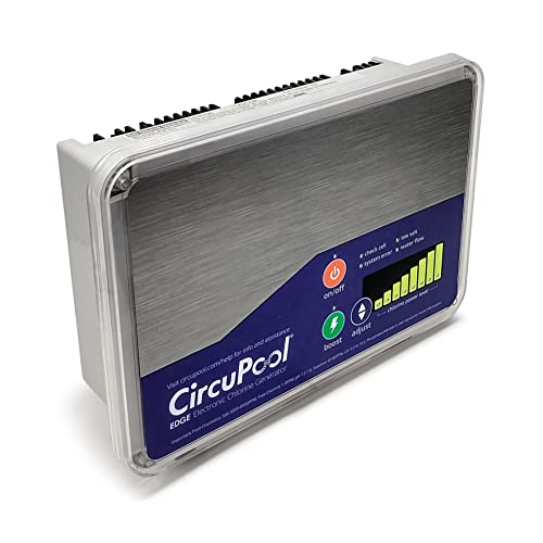 CircuPool EDGE40 Salt Chlorine Generator | USA-Made | 7 Year Warranty | Electronic System for Pools up to 40,000 Gallons