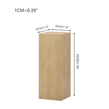 LXHELIVERY Wooden Pedestal Display Stand, Solid Wood Floor Flower Stand, Square Tall Plant Pedestal, for Home, Hotel, Retail Shop, Art Exhibition & Decorative Display(30x30x90cm)