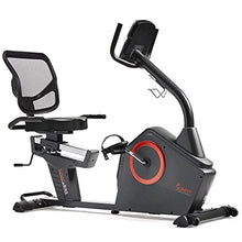 Sunny Health & Fitness Smart Recumbent Bike Black