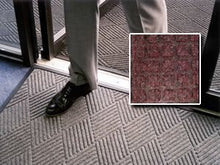 FloorGuard Heavy Duty All Purpose Entry Mat Diamond 6' x 20' Burgundy