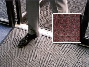 FloorGuard Heavy Duty All Purpose Entry Mat Diamond 6' x 20' Burgundy