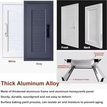 Outdoor Aluminum Access Panel Waterproof, Plumbing/Crawl Space/HVAC/Loft Access Hatch, Lockable Concealed Heavy Access Door(38x40in)