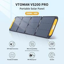 VTOMAN VS200 Pro Foldable Solar Panel 200W 48V for Solar Generator