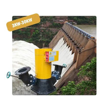 OLONETO 5kw/8kw/10kw High-Power Hydraulic Turbine Generator Double-Jet Excitation Oblique Impact Turbine Automatic Voltage Stabilization (Color : Brushed Excitation, Size : 5KW)