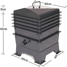 Dntum Garden Composting Waste Box Recycling Storage, 100L 5 Floors Compost Bins, Tumbling Composter Dual Rotating Batch Compost Bin, for Kitchen Garden Yard
