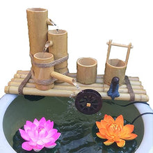 ERoomQ Garden Water Feature Water Features for The Garden Bird Bath Water Feature Pump Bamboo Fountains and Water Feature Gardens Add Luster to Your Zen Garden Or Backyard((50cm/19.6in))